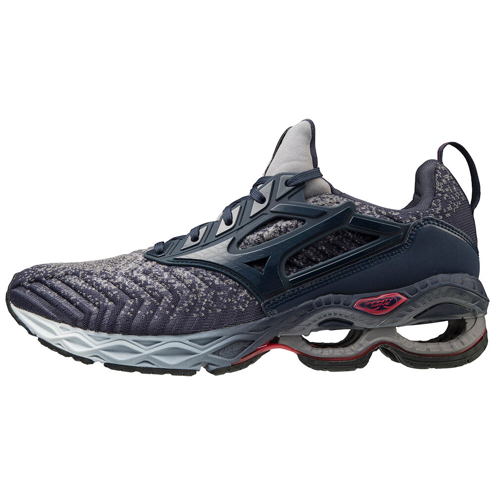 Mizuno Men's Wave Creation Waveknit 2 Running Shoes Indigo/Indigo (J1GC203325-JPB)